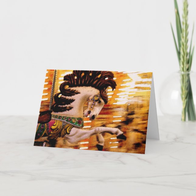 Cartão Desfoque 3 Cavalo (Frente)