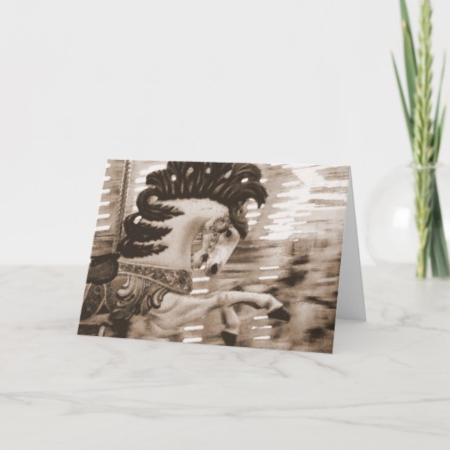 Cartão Desfoque 8 Cavalo (Frente)