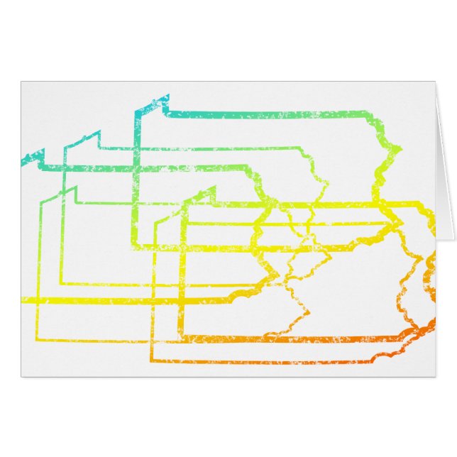 Cartão desfoque da pennania (Frente Horizontal)