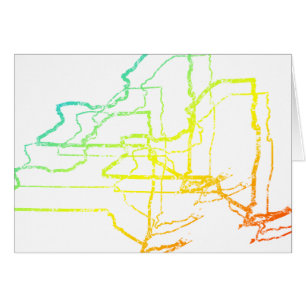 Cartão desfoque de frio de nova iorque