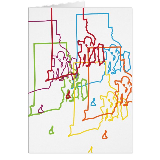 Cartão desfoque do orgulho da ilha (Frente)