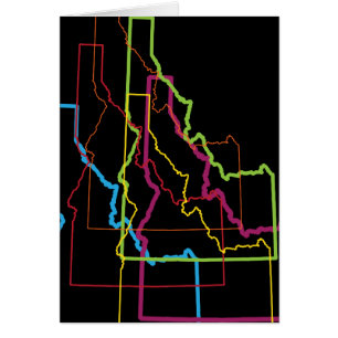 Cartão desfoque do orgulho do idaho