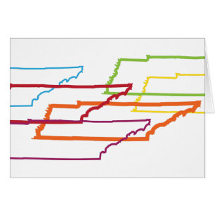 Cartão desfoque do orgulho do tennessee