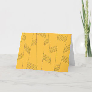 Cartão Design abstrato simples, amarelo, moderno