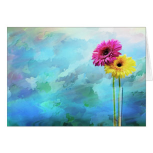 Cartão Design artístico floral