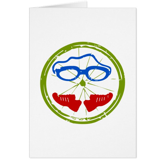 Cartão Design artístico legal de Triathlon (Frente)