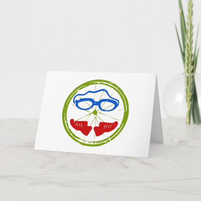 Cartão Design artístico legal de Triathlon (Frente)