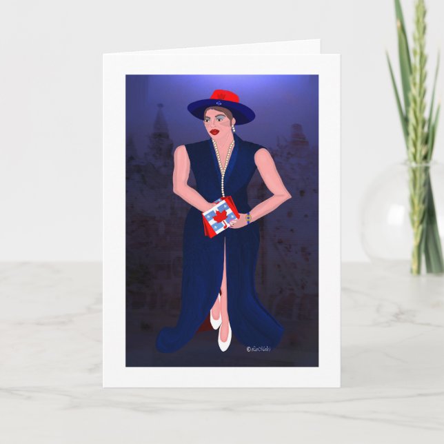 Cartão Design criativo do Quebecer LeeMarie canadense (Frente)