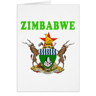 Cartão Design da brasão de Zimbabwe