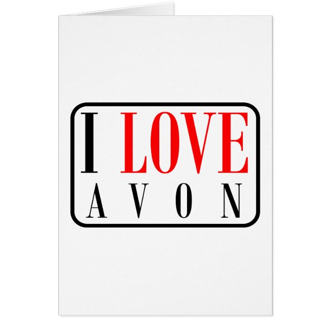 Cartão Design da cidade de Avon, Alabama (Frente)