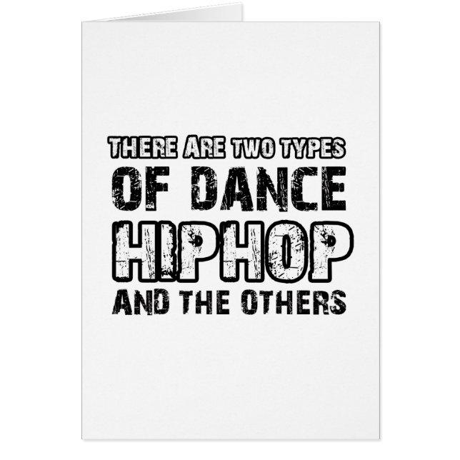 Cartão Design da dança de Hiphop (Frente)