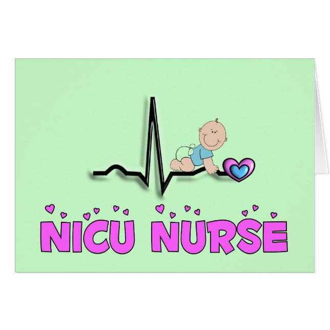 Cartão Design da enfermeira QRS de NICU (Frente Horizontal)
