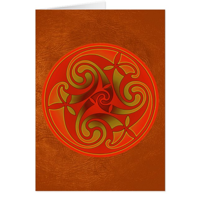 Cartão Design da Espiral Celta (Frente)