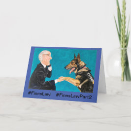 Cartão Design da lei do Finn