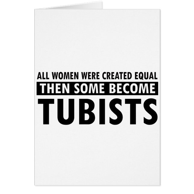 Cartão Design da música de Tubist (Frente)