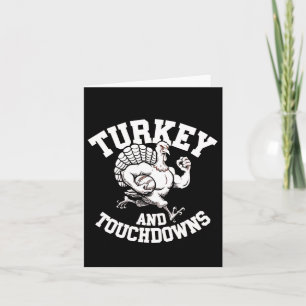 Cartão Design De Ação De Graças Para Homens Turquia E Ata
