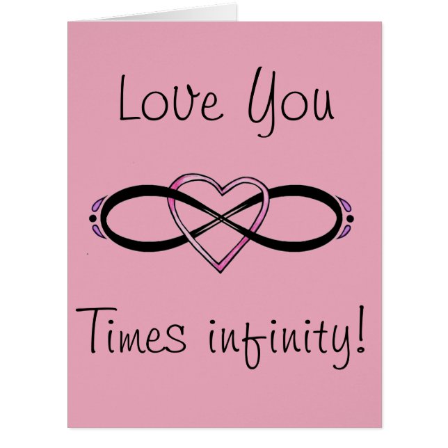 Cartão Design de Amor Infinito (Frente)