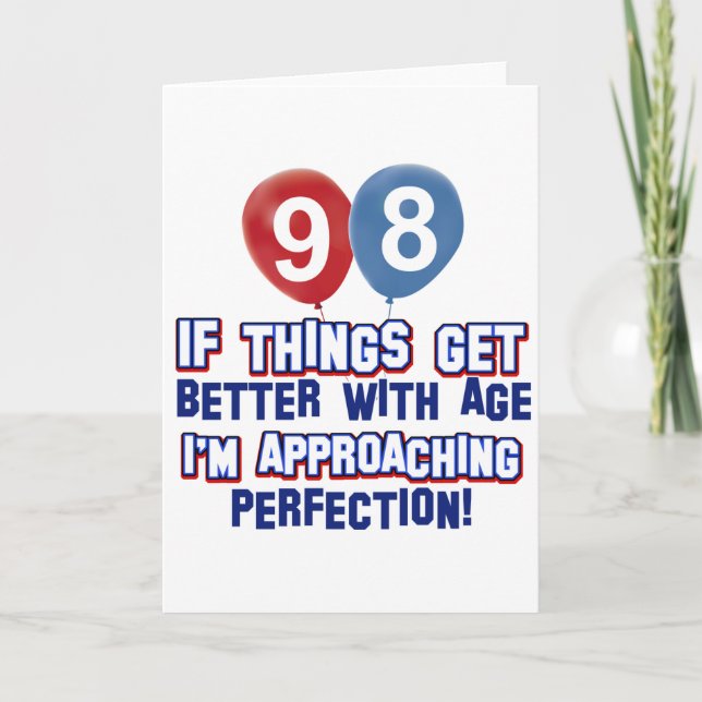 Cartão design de aniversário de 100 anos (Frente)