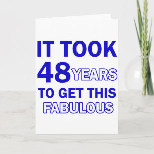 Cartão design de aniversário de 48