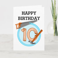 design de aniversário de ferramentas para a constr