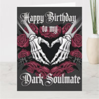 Design de aniversário gótico para seu colega de al