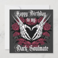 Design de aniversário gótico para seu colega de al