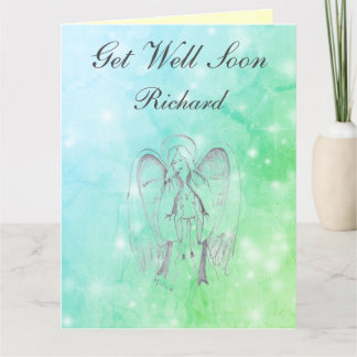 Cartão Design de Anjo Personalizado Fique Bem