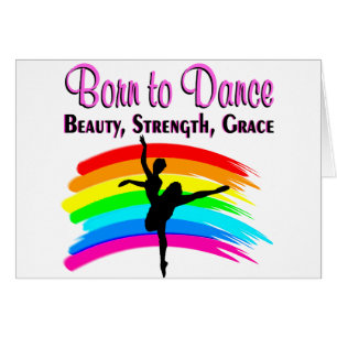 CARTÃO DESIGN DE BALLERINA GRACEFUL