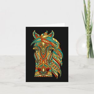 Cartão Design de Cavalo Tribal - Cavalos Amantes de os an