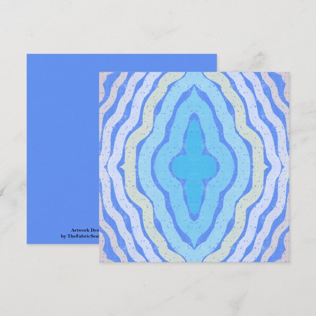 Cartão Design de Chique de Cores Complementares de Cornfl (Frente/Verso)