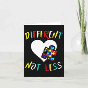 Cartão Design de Consciência do Autismo Oferece Diferente
