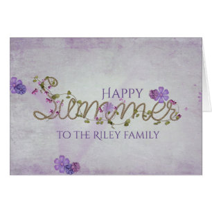 Cartão design de corda de verão feliz