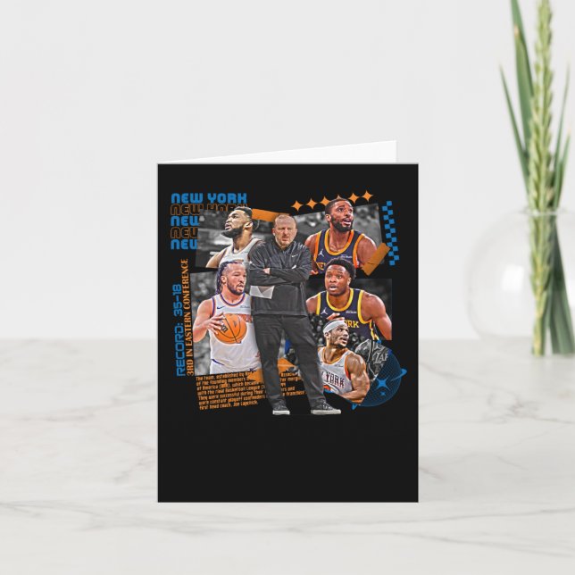 Cartão Design de Esquadrão da Equipe de Basquete de Nova  (Frente)