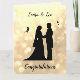 Cartão Design de Fada Fada de Casamento