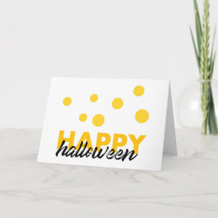 Cartão Design de Feliz Halloween moderno e divertido