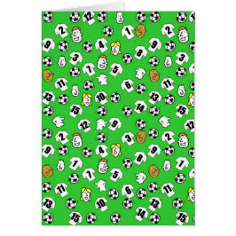 Cartão Design de futebol com camisas em branco