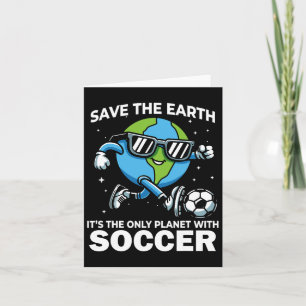 Cartão Design de Futebol Salve a Terra - Dia da Terra Eng