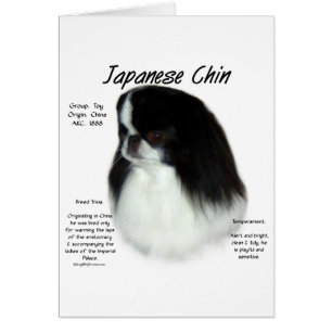 Cartão Design de História do Chin Japonês