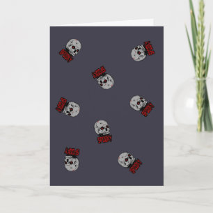 Cartão "Design de horror no crânio assustador - Arte de H