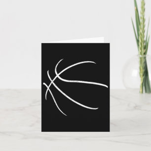 Cartão Design de jogador de basquete Silhouette