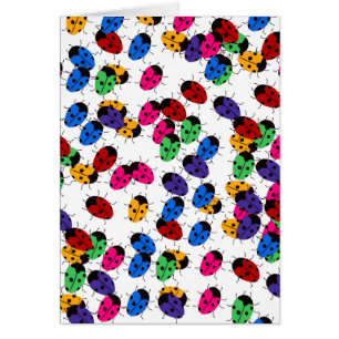 Cartão Design de Lady Bug Bonita