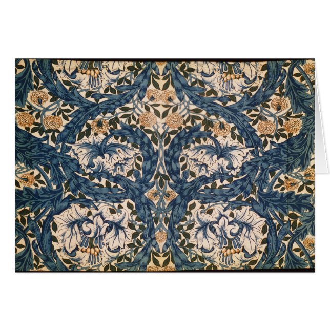 Cartão Design de Marigold do africano, 1876 (Frente Horizontal)