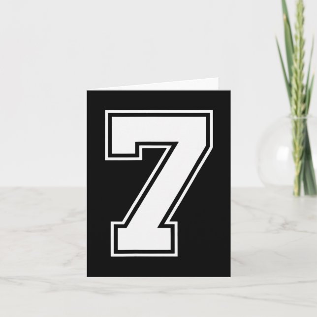 Cartão Design de Meme Divertido Seis Sete 6 7  (Frente)