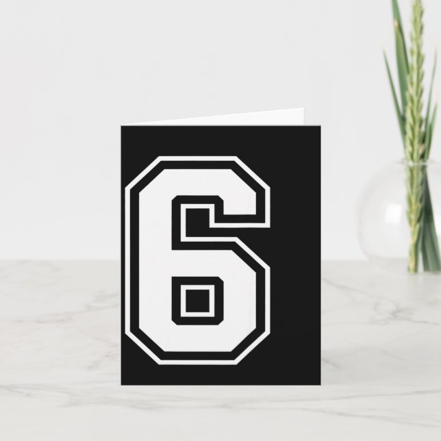 Cartão Design de Meme Divertido Seis Sete 6 7  (Frente)