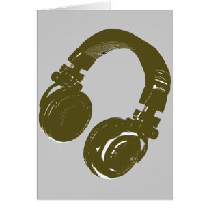 Cartão Design de música DJ