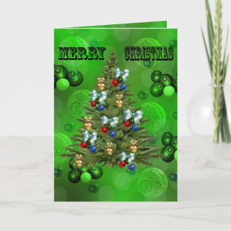Cartão Design de Natal do Green Lawn Bowls