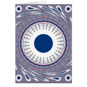Cartão Design de Olhos Energéticos Chic: Um Padrão Mesmer