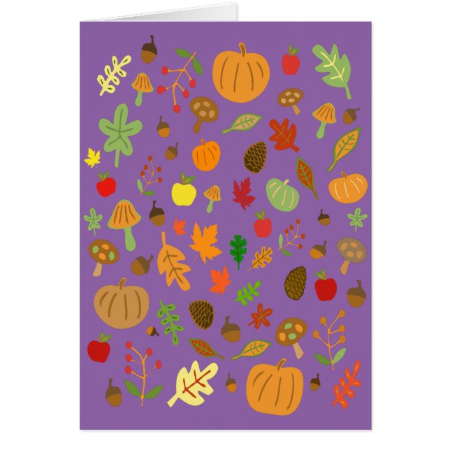 Cartão Design de outono (Frente)