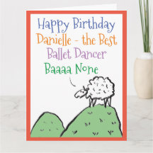 Design de ovelha Feliz Aniversário para uma Bailar