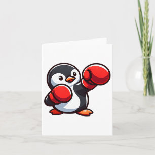 Cartão Design de Penguin de desenho legal